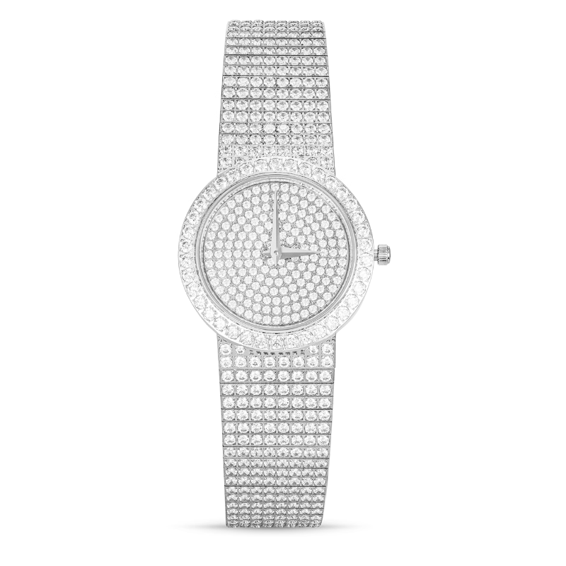 Health & Life Harmony Diamond Watch Energy Protection of Round Full Diamond Energy Healing Watch