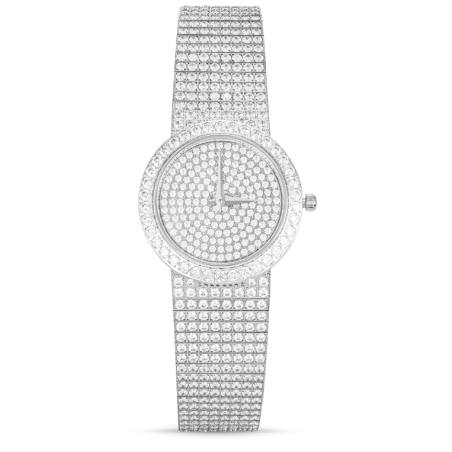 Health & Life Harmony Diamond Watch Energy Protection of Round Full Diamond Energy Healing Watch