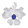 Beauty & Life Harmony Breastpin Energy Protection of Butterfly Colored Gem Energy Heal Art Breastpin