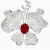 Beauty & Life Harmony Breastpin Energy Protection of Butterfly Colored Gem Energy Heal Art Breastpin