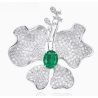 Beauty & Life Harmony Breastpin Energy Protection of Butterfly Colored Gem Energy Heal Art Breastpin