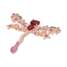 Beauty & Life Harmony Breastpin Energy Protection of Dragonfly Colored Gem Energy Heal Art Breastpin