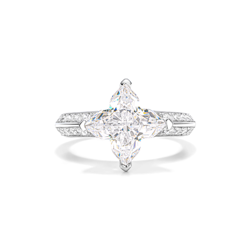 Diamond Rings Health & Harmony Energy Protection of 4 Angle Star Shape Women Energy Heal Diamond Ring