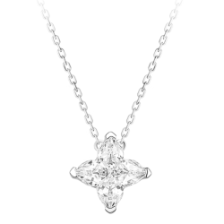 Women Diamond Necklace Health & Life Harmony Energy Protection of 4 Stars Lucky Cut Energy Heal Diamond Necklace