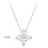 Women Diamond Necklace Health & Life Harmony Energy Protection of 4 Stars Lucky Cut Energy Heal Diamond Necklace