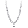 Women Diamond Necklace Health & Life Harmony Energy Protection of Round Full Plaits Energy Heal Diamond Necklace