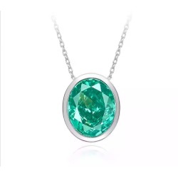 Original Little Bean Paraiba Green Feng Shui Art Jewelry Set