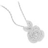 Women Diamond Necklace Health & Life Harmony Energy Protection of Rose Fashion Bling Energy Heal Diamond Necklace