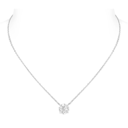 Women Diamond Necklace Health & Life Harmony Energy Protection of 10 Carats Round Classic Energy Heal Diamond Necklace