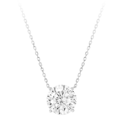 Women Diamond Necklace Health & Life Harmony Energy Protection of 10 Carats Round Classic Energy Heal Diamond Necklace