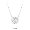 Women Diamond Necklace Health & Life Harmony Energy Protection of 10 Carats Round Classic Energy Heal Diamond Necklace