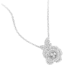 Women Diamond Necklace Health & Life Harmony Energy Protection of Rose Flower for Women Energy Heal Diamond Necklace