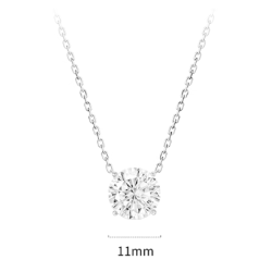 Women Diamond Necklace Health & Life Harmony Energy Protection of 5 Carats Simple Style Energy Heal Diamond Necklace