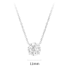 Women Diamond Necklace Health & Life Harmony Energy Protection of 5 Carats Simple Style Energy Heal Diamond Necklace