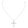 Women Diamond Necklace Health & Life Harmony Energy Protection of Cross Shape Fashion Energy Heal Diamond Necklace