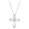 Women Diamond Necklace Health & Life Harmony Energy Protection of Cross Shape Fashion Energy Heal Diamond Necklace