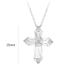 Women Diamond Necklace Health & Life Harmony Energy Protection of Cross Shape Fashion Energy Heal Diamond Necklace