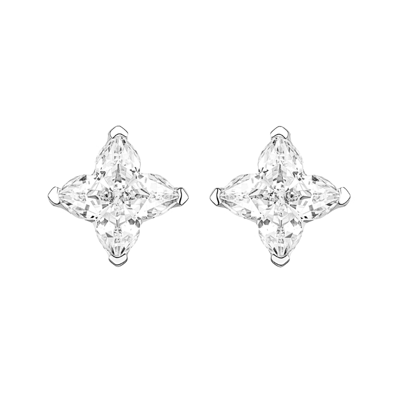 Women Diamond Earrings Health & Life Harmony Energy Protection of Cross Shape Luckey Cut Energy Heal Diamond Earring