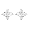 Women Diamond Earrings Health & Life Harmony Energy Protection of Cross Shape Luckey Cut Energy Heal Diamond Earring