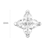 Women Diamond Earrings Health & Life Harmony Energy Protection of Cross Shape Luckey Cut Energy Heal Diamond Earring