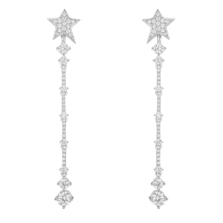 Women Diamond Earrings Health & Life Harmony Energy Protection of Stars Long Style Women Energy Heal Diamond Earring