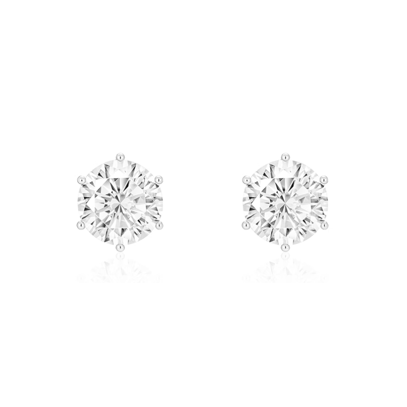 Women Diamond Earrings Health & Life Harmony Energy Protection of 5 Carats Simple Style Energy Heal Diamond Earring