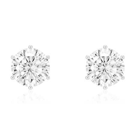 Women Diamond Earrings Health & Life Harmony Energy Protection of 5 Carats Simple Style Energy Heal Diamond Earring