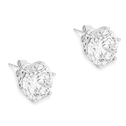 Women Diamond Earrings Health & Life Harmony Energy Protection of 5 Carats Simple Style Energy Heal Diamond Earring