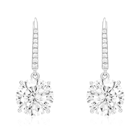 Women Diamond Earrings Health & Life Harmony Energy Protection of 10 Carats Round Women Energy Heal Diamond Earring