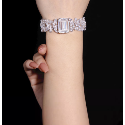 Diamond Bracelet Health & Life Harmony Energy Protection of Square Full Gems Women Energy Heal Diamond Bracelet