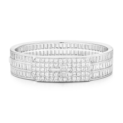 Diamond Bracelet Health & Life Harmony Energy Protection of 3 Rows Square Gems Women Energy Heal Diamond Bracelet