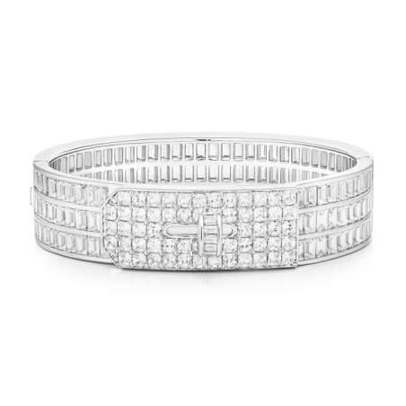 Diamond Bracelet Health & Life Harmony Energy Protection of 3 Rows Square Gems Women Energy Heal Diamond Bracelet