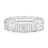 Diamond Bracelet Health & Life Harmony Energy Protection of 3 Rows Square Gems Women Energy Heal Diamond Bracelet