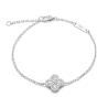 Diamond Bracelet Health & Life Harmony Energy Protection of 4 Leaves Simple Women Energy Heal Diamond Bracelet