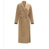 Stylish Classic Double Row Buckles Hair Coat Online for Women Sale