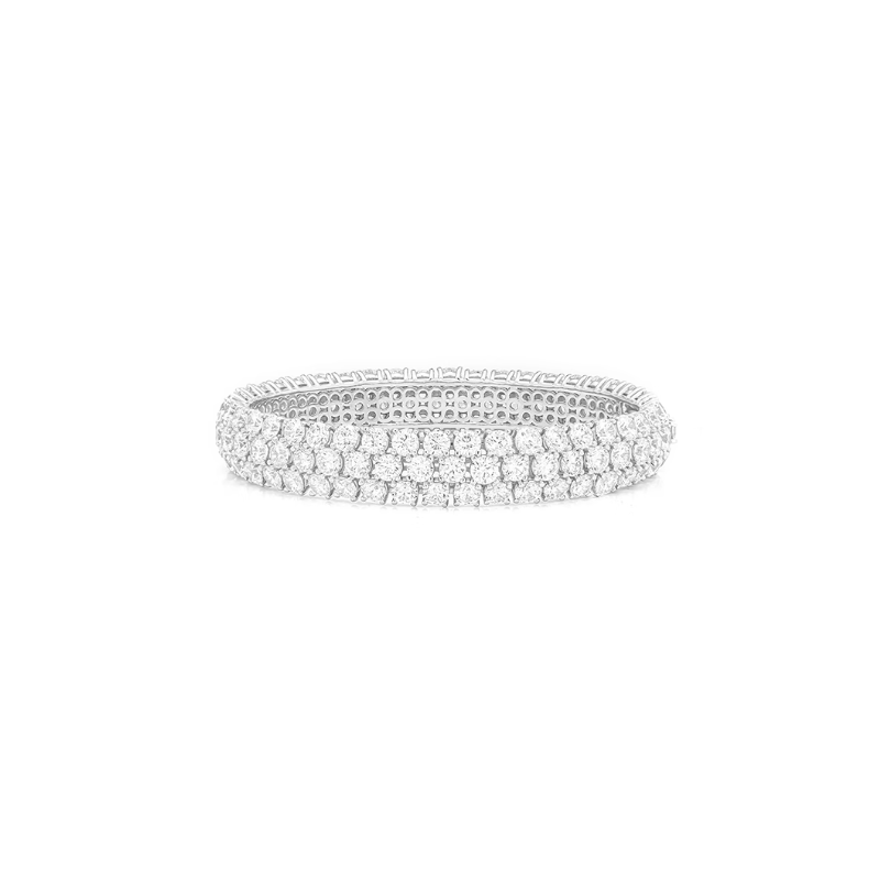 Diamond Bracelet Health & Life Harmony Energy Protection of Modern 3 Rows Full Gems Women Energy Heal Diamond Bracelet