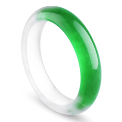 Jade Bangle Health & Life Harmony Energy Protection of Half Emperor Green Energy Healing Jade Bangle