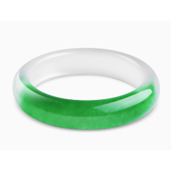 Jade Bangle Health & Life Harmony Energy Protection of Half Emperor Green Energy Healing Jade Bangle