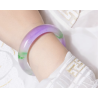 Jade Bangle Health & Life Harmony Energy Protection of Spring Green with Violet Ice Species Energy Healing Jade Bangle