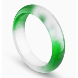 Jade Bangle Health & Life Harmony Energy Protection of Emperor Green White Moonlight Energy Healing Jade Bangle