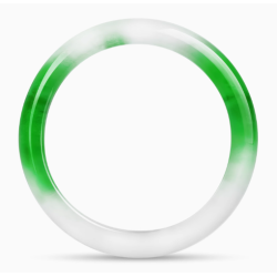 Jade Bangle Health & Life Harmony Energy Protection of Emperor Green White Moonlight Energy Healing Jade Bangle