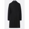 Energy Men Cashmere Clothes Online of Black Single Breasted Flat Pocket Energy Cashmere Men Coat