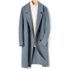 Energy Men Cashmere Clothes Online of Classic Fit Blue Gray Double Breasted Energy Cashmere Men Coat