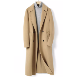 Energy Men Cashmere Clothes Online of Camel Slant Pocket Energy Wool Men Long Coat