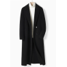 Energy Men Cashmere Clothes Online of Black Slant Pocket Energy Wool Men Long Coat