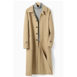 Energy Men Cashmere Clothes Online of Camel Single Breasted Energy Wool Men Long Coat