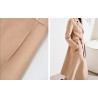 Stylish Stately Trim Lapel Silk Wool Coat Online for Women Sale