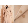 Stylish Stately Trim Lapel Silk Wool Coat Online for Women Sale