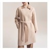 Stylish Amber Cloud Smoke Silkworm Wool  Coat Online for Women Sale