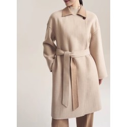 Stylish Amber Cloud Smoke Silkworm Wool  Coat Online for Women Sale